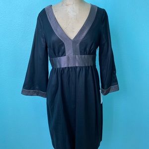 NWT Tibi New York black and silver dress / as is slight damage / size 4